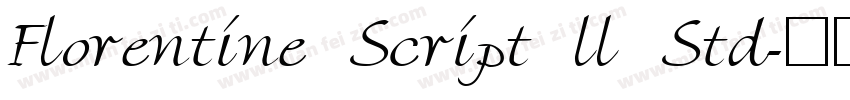 Florentine Script ll Std字体转换